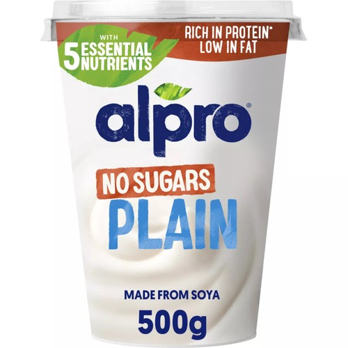 Alpro Plain No Sugars Yoghurt Alternative 500g