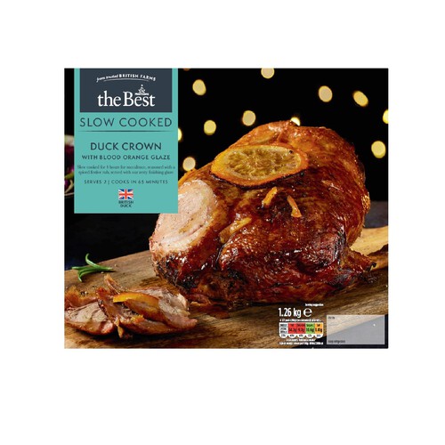 Morrisons The Best Slow Cooked Duck Crown With Blood Orange Glaze 