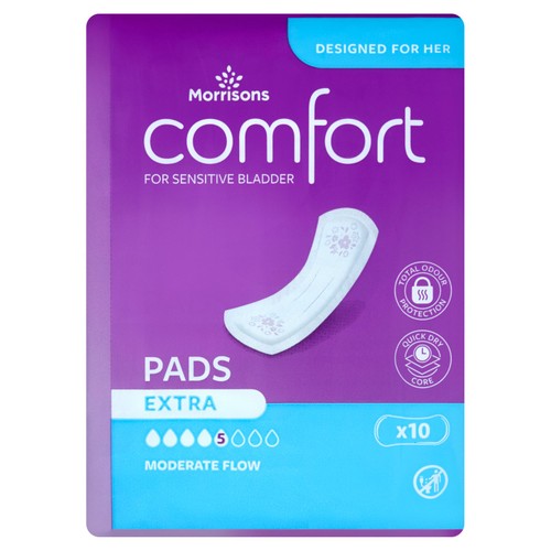 Morrisons incontinence comfort pads extra