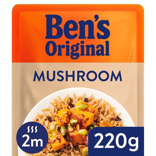 Bens Original Mushroom Microwave Rice 
