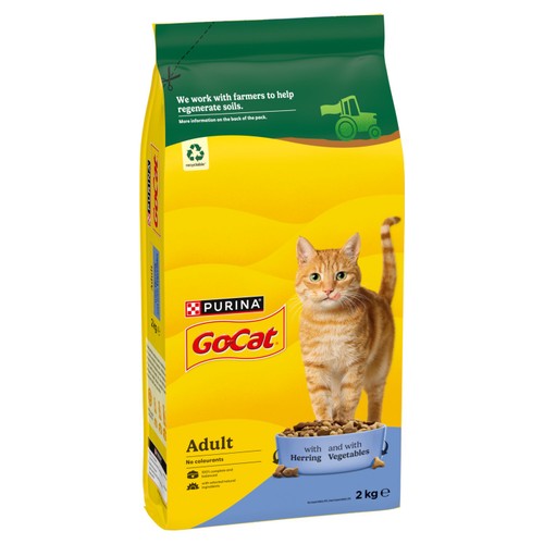 Go-Cat Herring And Vegetable Dry Cat Food 2kg