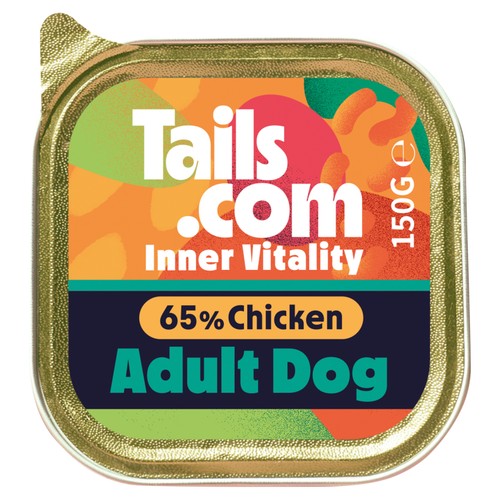 Tails.Com Inner Vitality Adult Chicken Tray 150g