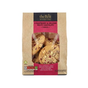 Morrisons The Best Raspberry & White Chocolate Cookie