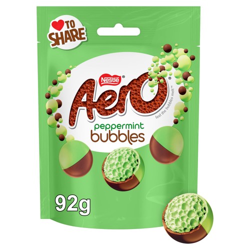 Aero Bubbles Peppermint Mint Chocolate Sharing Pouch