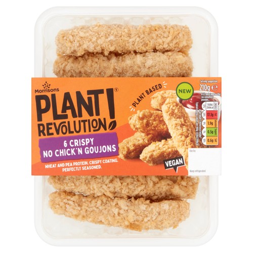 Morrisons Plant Revolution 6 Crispy No Chick'N Goujons