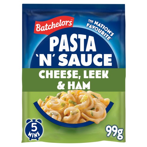 Batchelors Pasta 'n' Sauce Cheese, Leek & Ham Flavour Pasta Sachet 99g