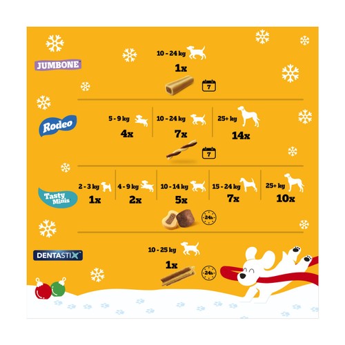 Pedigree Christmas Present Gift Box Adult Dog Treats Mixed