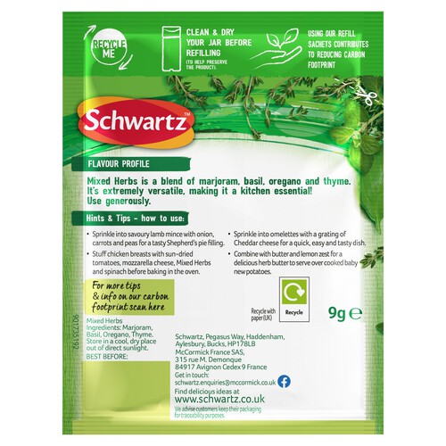 Schwartz Mixed Herbs Refill 