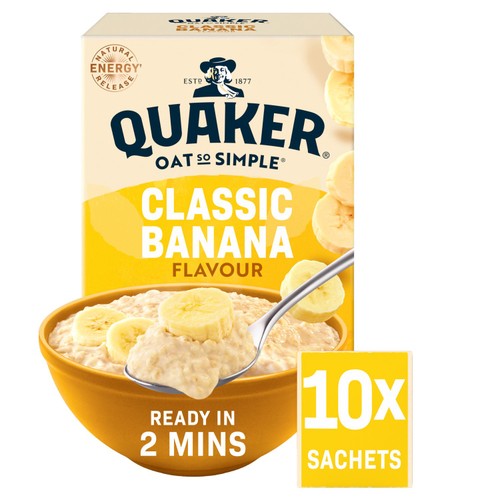 Quaker Oat So Simple Classic Banana Porridge Sachets