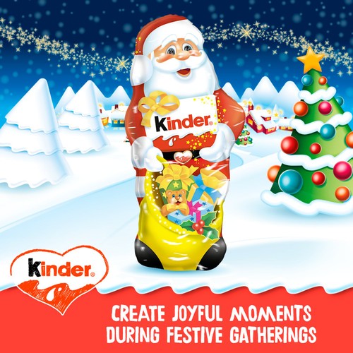 Kinder Milk Chocolate Christmas Santa Gift 110g