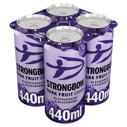 Strongbow Dark Fruit Cider Cans 4x440ml