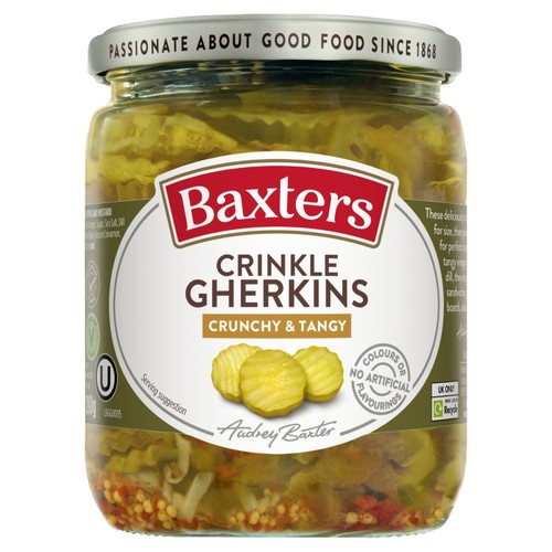 Baxters Crinkle Tangy Gherkins
