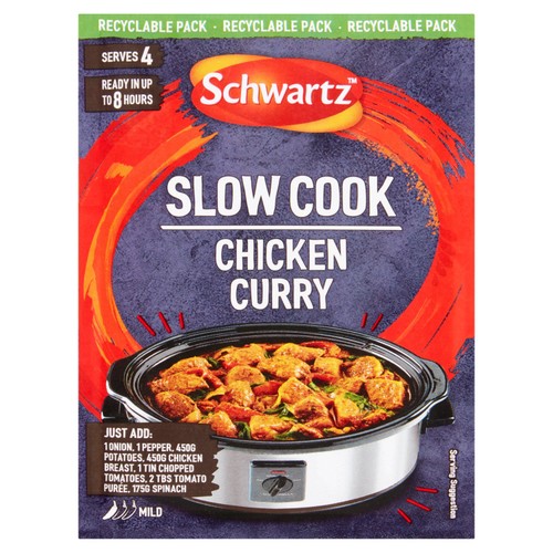 Schwartz Slow Cookers Chicken Curry Recipe Mix