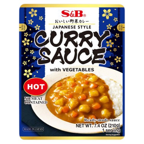 S&B Vegetable Katsu Curry Sauce Hot 