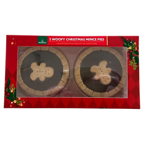 Morrisons 2 Woofy Christmas Mince Pie Dog Treats
