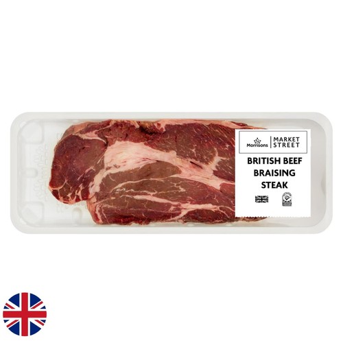 Morrisons British Beef Braising Steak 600g
