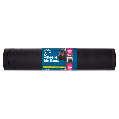 Morrisons 240L Flat Top Wheelie Bin Liners