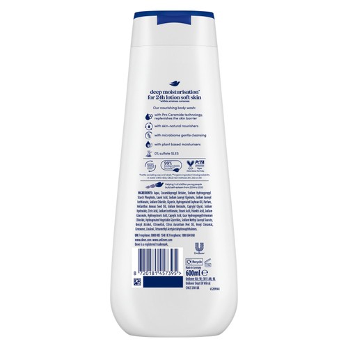 Dove Shower Gel Advanced Care Deeply Nourishing 600ml