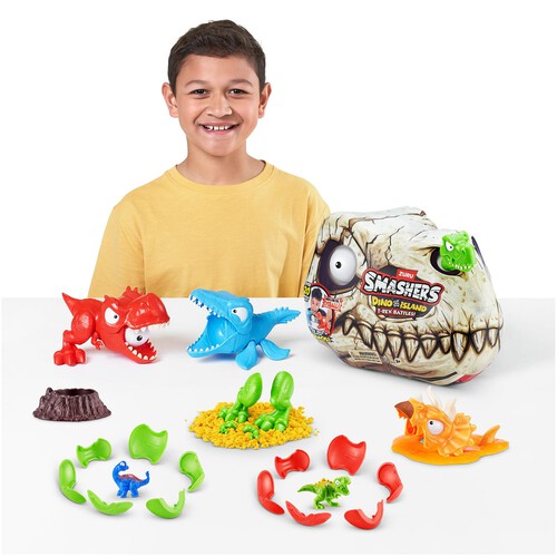 Zuru S001 Smashers Dino Island Series 1 Mini T-Rex Battle Playset