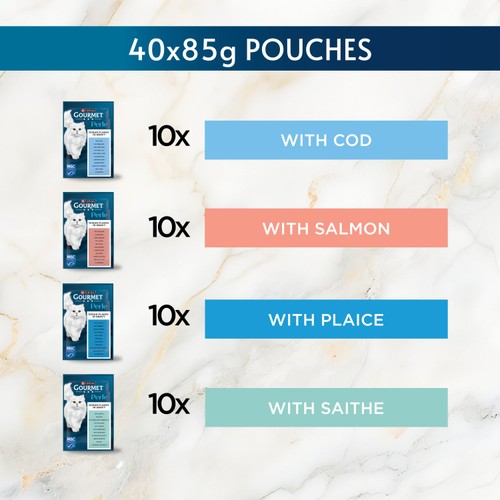 Gourmet Perle Ocean Flakes Cat Food 