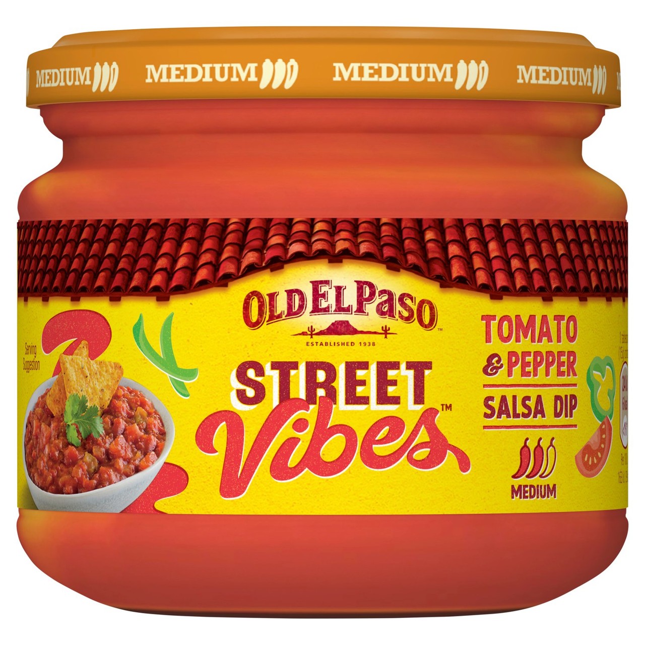 Old El Paso Street Vibes Tomato & Pepper Salsa Dip 312g