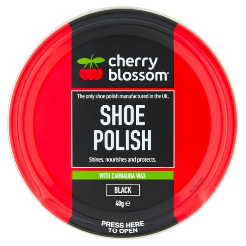 Cherry Blossom Shoe Polish Black 