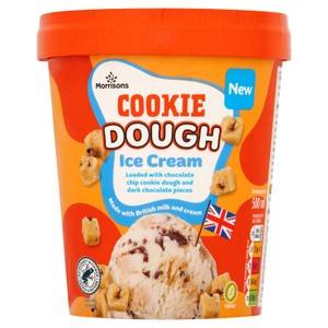 Morrisons Non-Dairy Cookie Dough Ice Cream   500ml