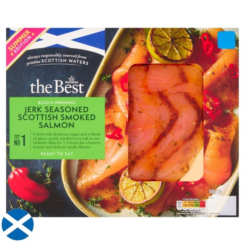 Morrisons The Best Scottish Smoked Salmon With Jerk Seasoning 100g