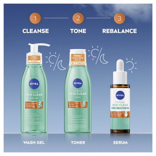 NIVEA Derma Skin Clear Face Wash Gel