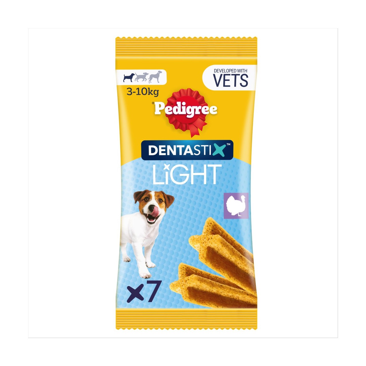 Pedigree Dentastix Light Daily Dental Chews Small Dog 7 Sticks