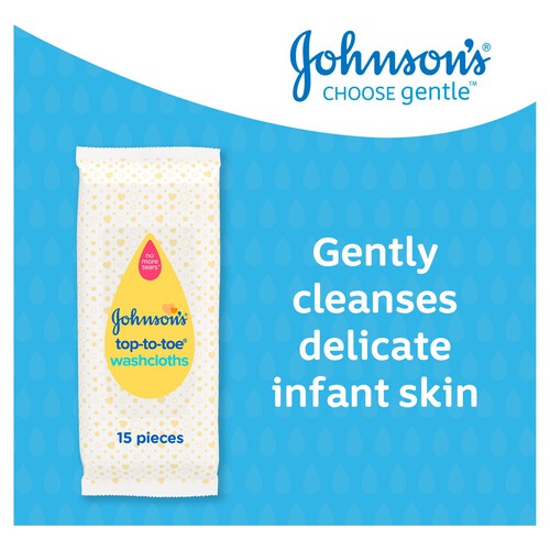 Johnson's Top To Toe Baby Wash Cloths 