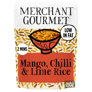 Merchant Gourmet Mango, Chilli & Lime Wholegrain & White Microwave Rice 