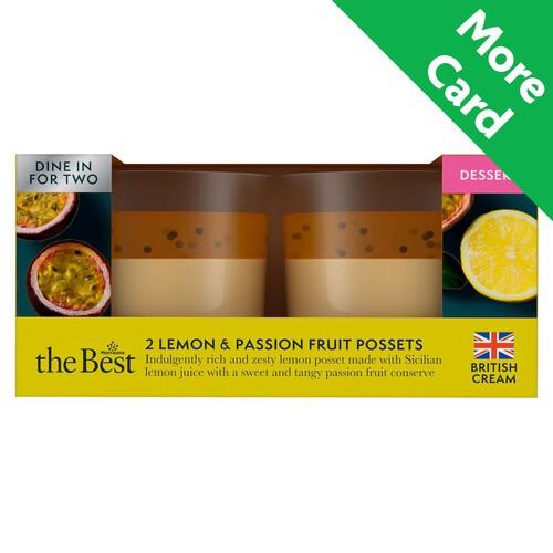 Morrisons The Best 2 Lemon & Passion Fruit Possets