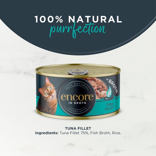 Encore Cat Tin, Tuna Fillet in Broth