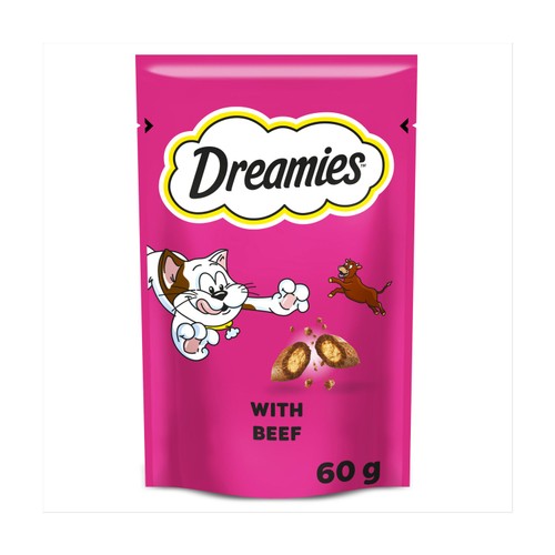 Dreamies Cat Treat Biscuits with Beef 