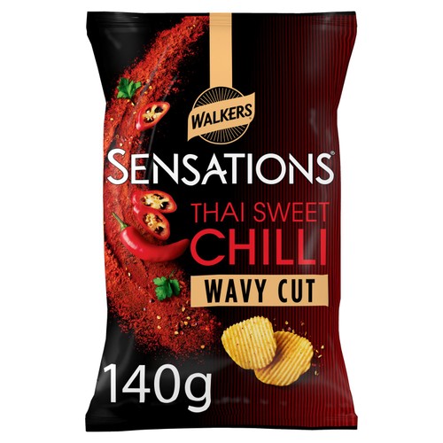 Walkers Sensations Thai Sweet Chilli Wavy-Cut  140g
