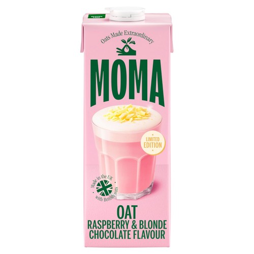 Moma Raspberry & Blonde Chocolate Oat Drink 1L