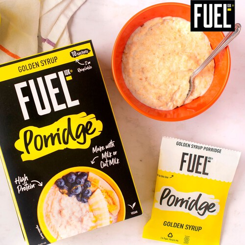 Fuel 10k Porridge Sachets Golden Syrup 