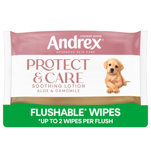 Andrex Protect And Care Wipes 36 Pack