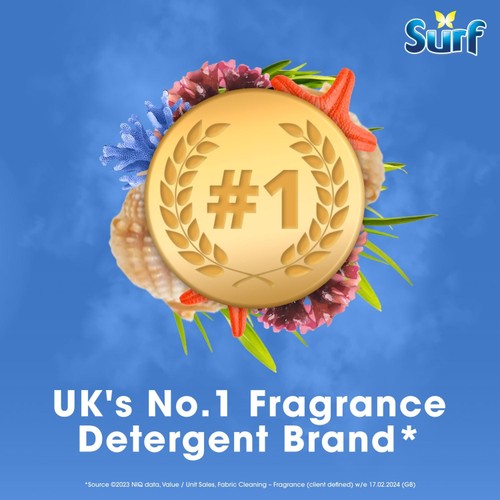 Surf 3 in 1 Laundry Washing Detergent Capsules Deep Sea 51 Washes