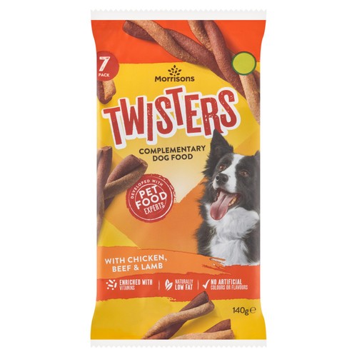 Morrisons twisters chicken dog snacks