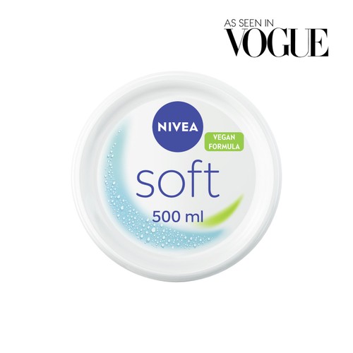 NIVEA Soft Moisturiser for Face Hand & Body 500ml