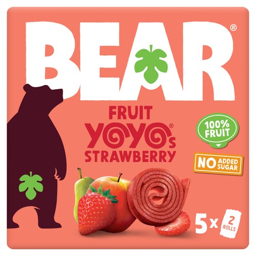 BEAR Yoyos Strawberry Multipack 5 Pack