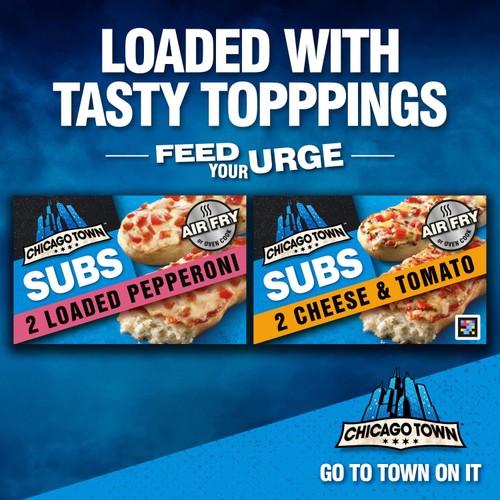 Chicago Town Triple Cheese & Tomato Subs Pizza 250g