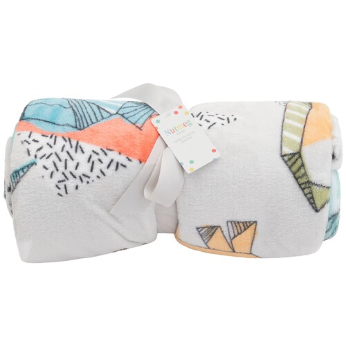 Nutmeg Kids Dino Fleece Throw