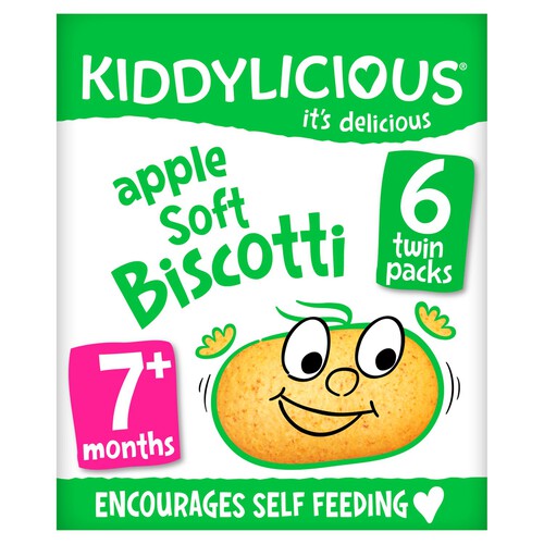 Kiddylicious Apple Soft Biscotti Baby Snacks