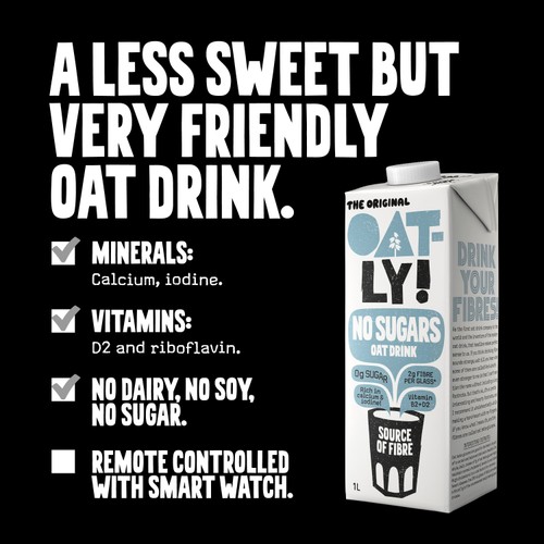 Oatly Oat Drink No Sugar Long Life 1L