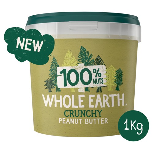 Whole Earth 100% Crunchy Peanut Butter 1kg
