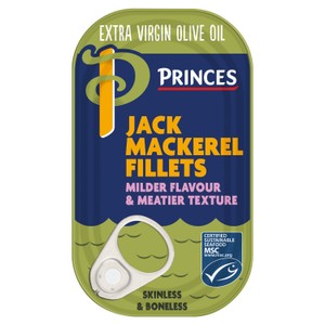 Princes Jack Mackerel Fillets In Extra Virgin Olive Oil 125G