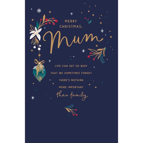 Mum Merry Christmas Card